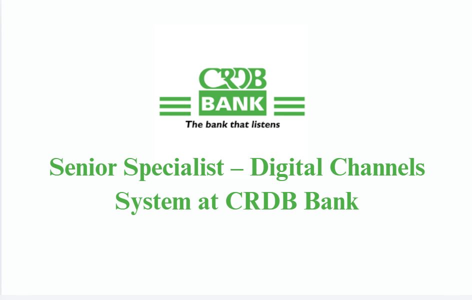 Senior Specialist – Digital Channels System at CRDB Bank